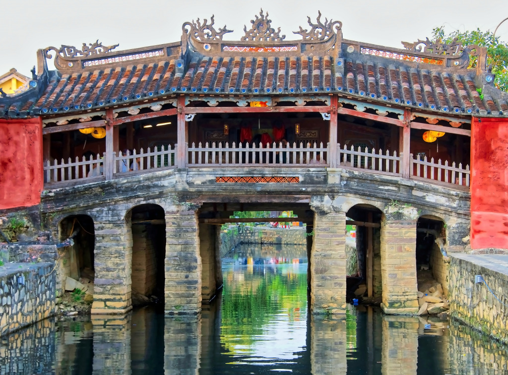 Japanese Bridge in Hoi An, Vietnam jigsaw puzzle in Bridges puzzles on TheJigsawPuzzles.com