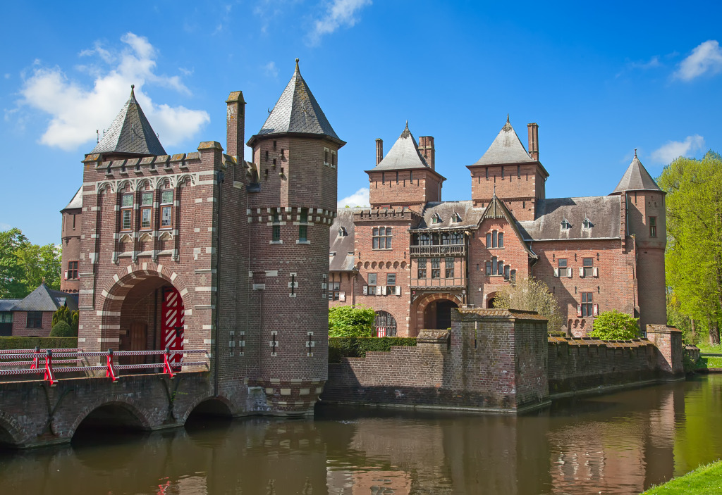 De Haar Castle, Utrecht, Netherlands jigsaw puzzle in Castles puzzles on TheJigsawPuzzles.com