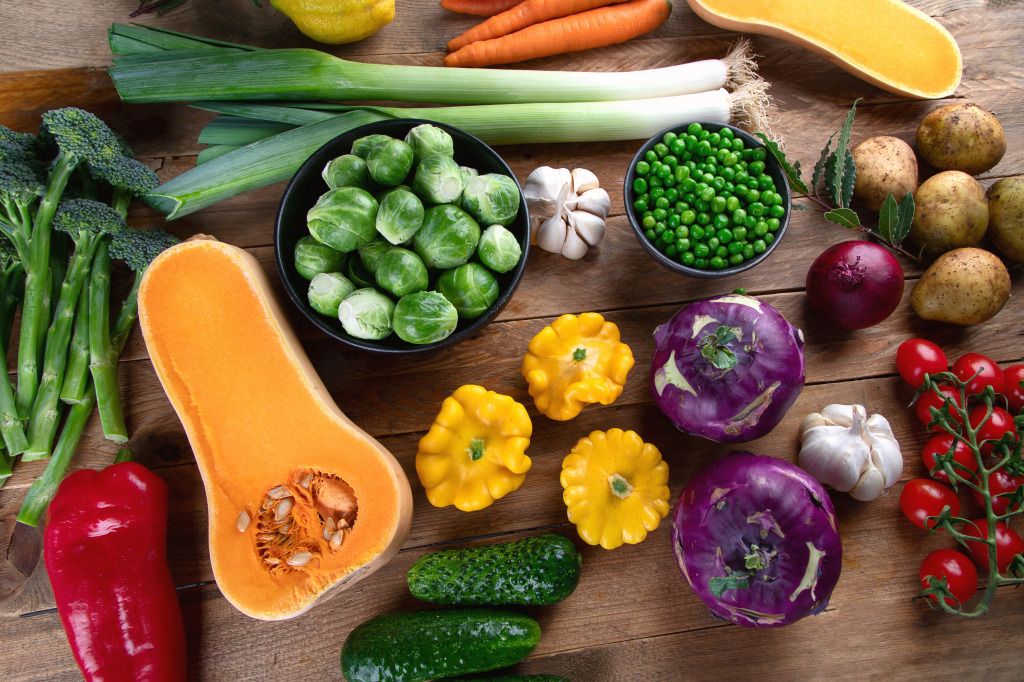Local Grown Vegetables jigsaw puzzle in Fruits & Veggies puzzles on TheJigsawPuzzles.com