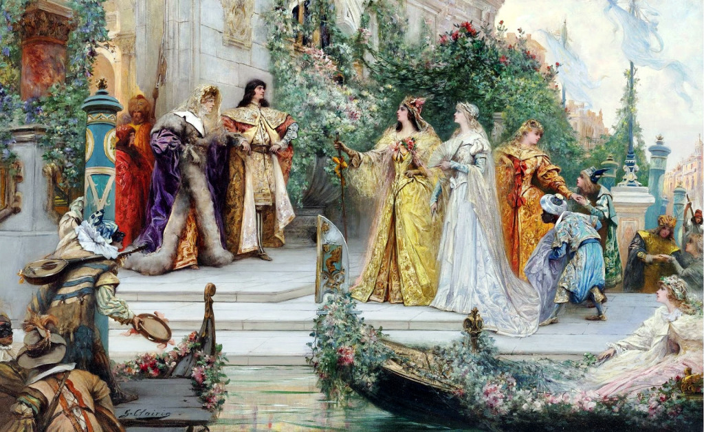 The Arrival of the Guests, Venice jigsaw puzzle in Piece of Art puzzles on TheJigsawPuzzles.com