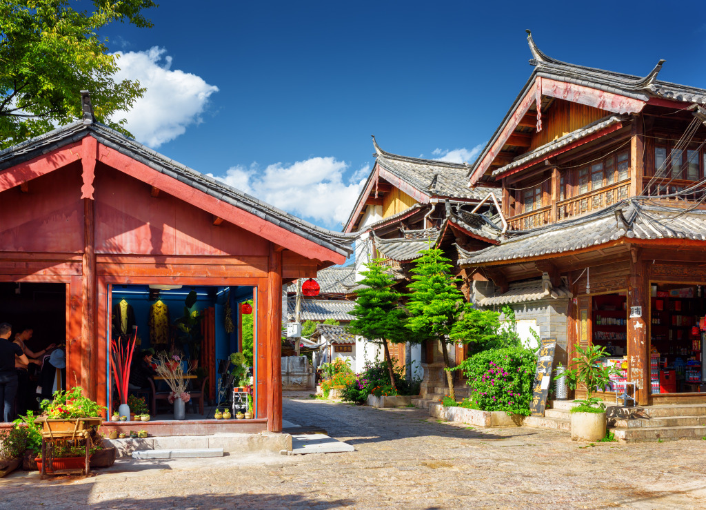 Old Town of Lijiang, China jigsaw puzzle in Street View puzzles on TheJigsawPuzzles.com