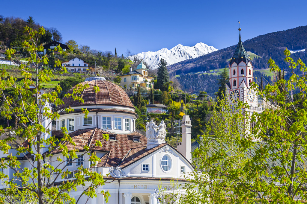 Merano, Italy in Springtime jigsaw puzzle in Castles puzzles on TheJigsawPuzzles.com