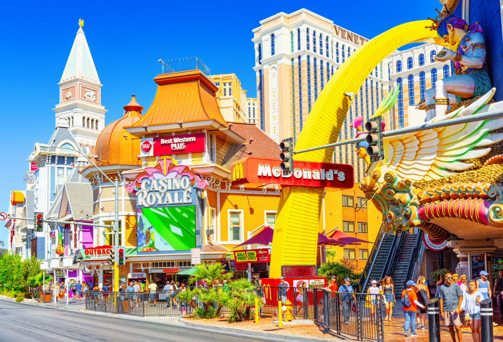 Las Vegas Strip, Nevada jigsaw puzzle in Street View puzzles on TheJigsawPuzzles.com