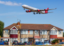 Descending at the London Heathrow Airport