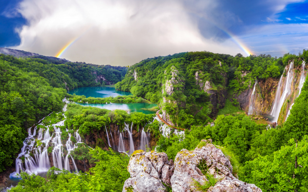 Plitvice Lakes National Park, Croatia jigsaw puzzle in Waterfalls puzzles on TheJigsawPuzzles.com