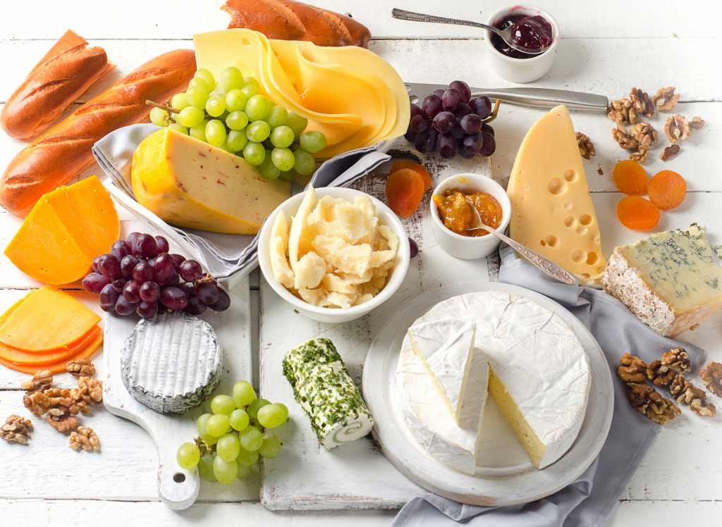 Cheese Plate jigsaw puzzle in Food & Bakery puzzles on TheJigsawPuzzles.com