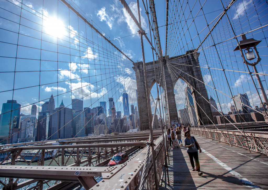 Brooklyn Bridge, New York City jigsaw puzzle in Bridges puzzles on TheJigsawPuzzles.com