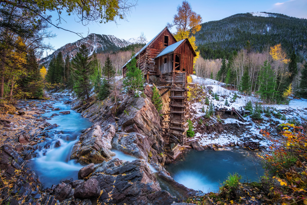 Crystal Mill, Colorado jigsaw puzzle in Waterfalls puzzles on TheJigsawPuzzles.com