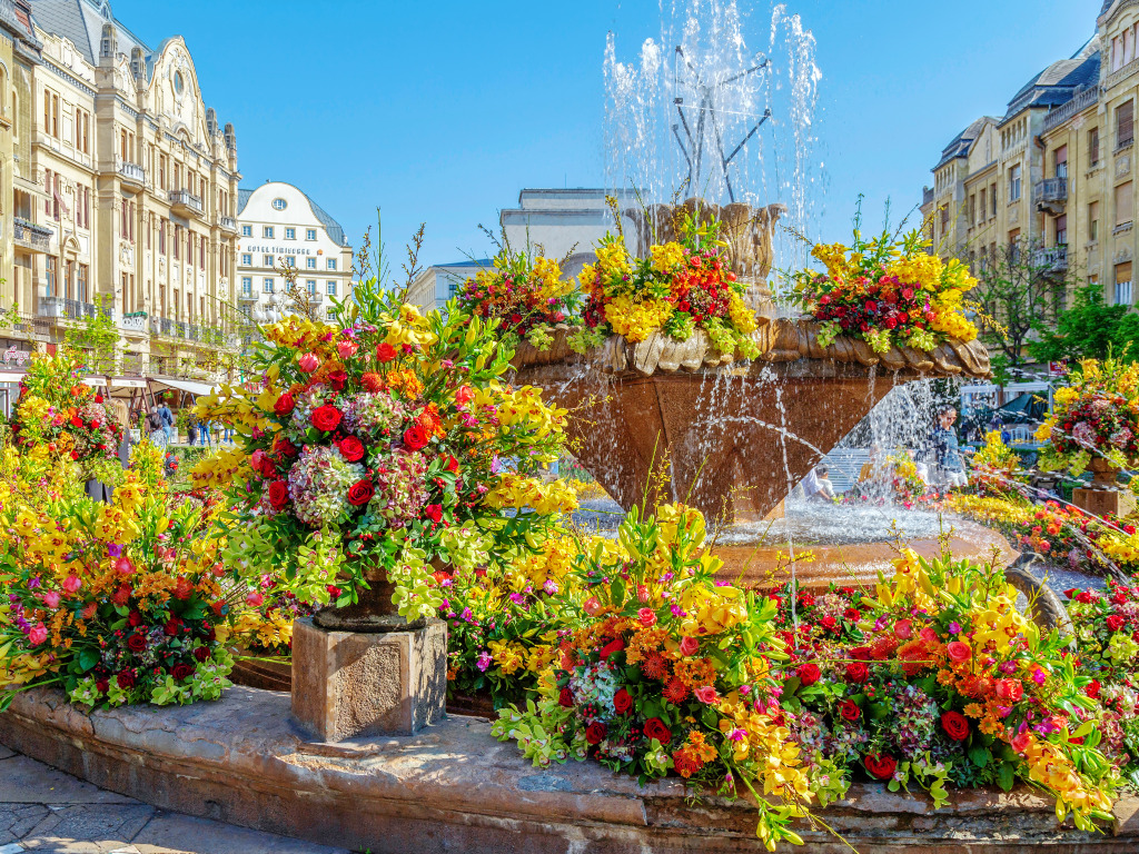 Victory Square, Timisoara, Romania jigsaw puzzle in Waterfalls puzzles on TheJigsawPuzzles.com