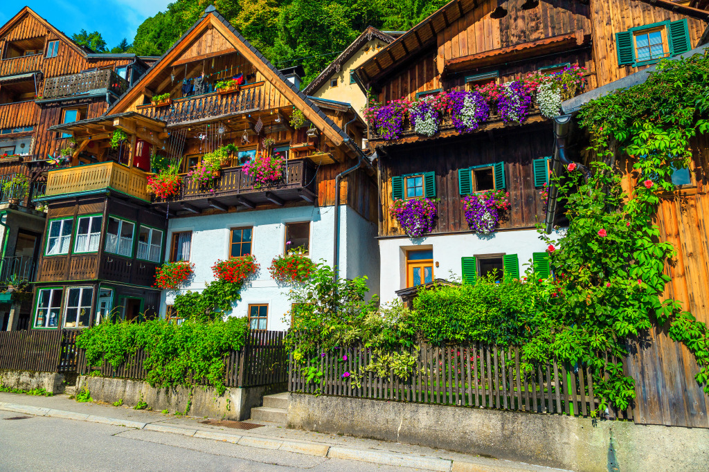 Hallstatt Village, Austria jigsaw puzzle in Street View puzzles on TheJigsawPuzzles.com