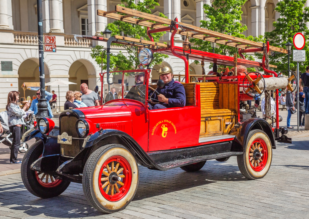 Fire Brigade Day, Warsaw, Poland jigsaw puzzle in Cars & Bikes puzzles on TheJigsawPuzzles.com