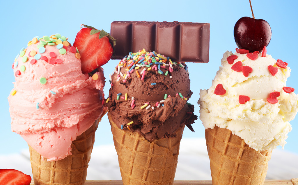 Ice Cream Scoops jigsaw puzzle in Food & Bakery puzzles on TheJigsawPuzzles.com