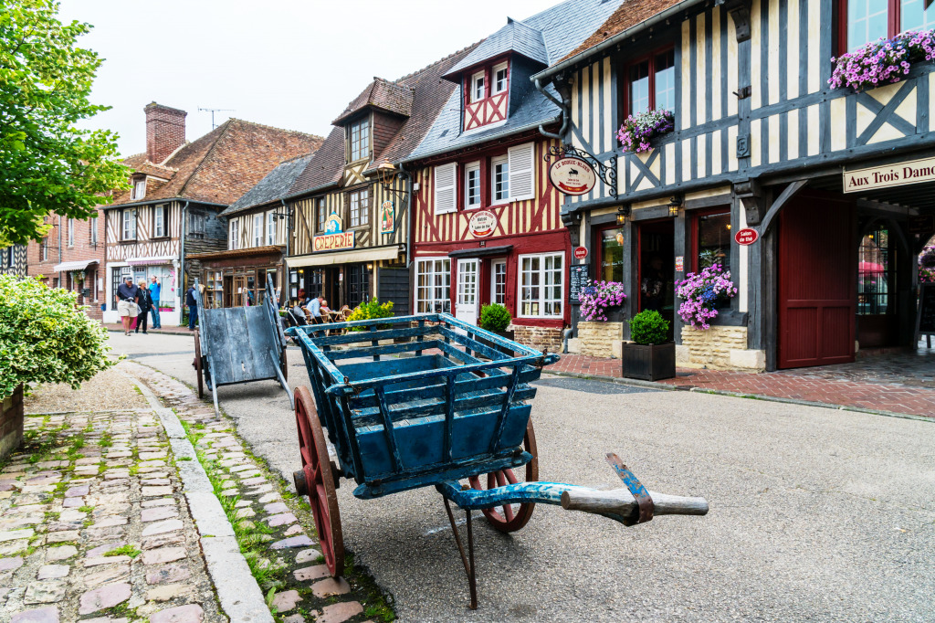 Village of Beuvron-en-Auge, Normandy, France jigsaw puzzle in Street View puzzles on TheJigsawPuzzles.com