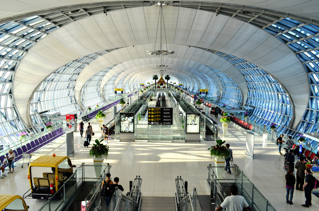 Suvarnabhumi Airport, Bangkok, Thailand jigsaw puzzle in Aviation puzzles on TheJigsawPuzzles.com