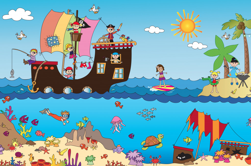 Marine Adventures jigsaw puzzle in Kids Puzzles puzzles on TheJigsawPuzzles.com