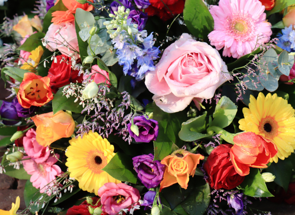 Mixed Flower Arrangement jigsaw puzzle in Puzzle of the Day puzzles on TheJigsawPuzzles.com