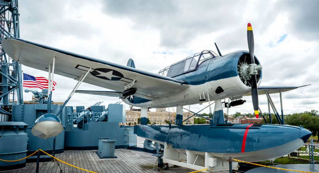 USS North Carolina BB-55 Wilmington jigsaw puzzle in Aviation puzzles on TheJigsawPuzzles.com