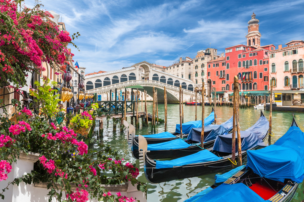 Grand Canal, Venice, Italy jigsaw puzzle in Flowers puzzles on TheJigsawPuzzles.com