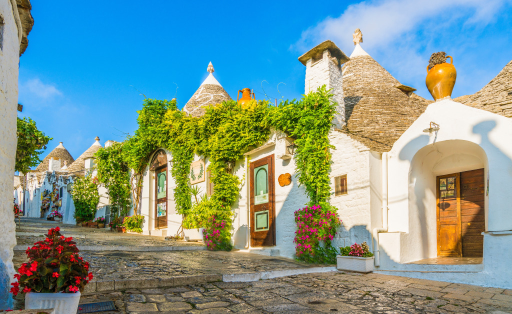 Traditional Trulli Houses, Alberobello City, Italy jigsaw puzzle in Street View puzzles on TheJigsawPuzzles.com