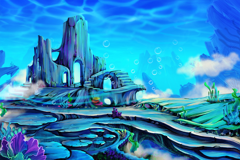 Underwater Scenery jigsaw puzzle in Under the Sea puzzles on TheJigsawPuzzles.com