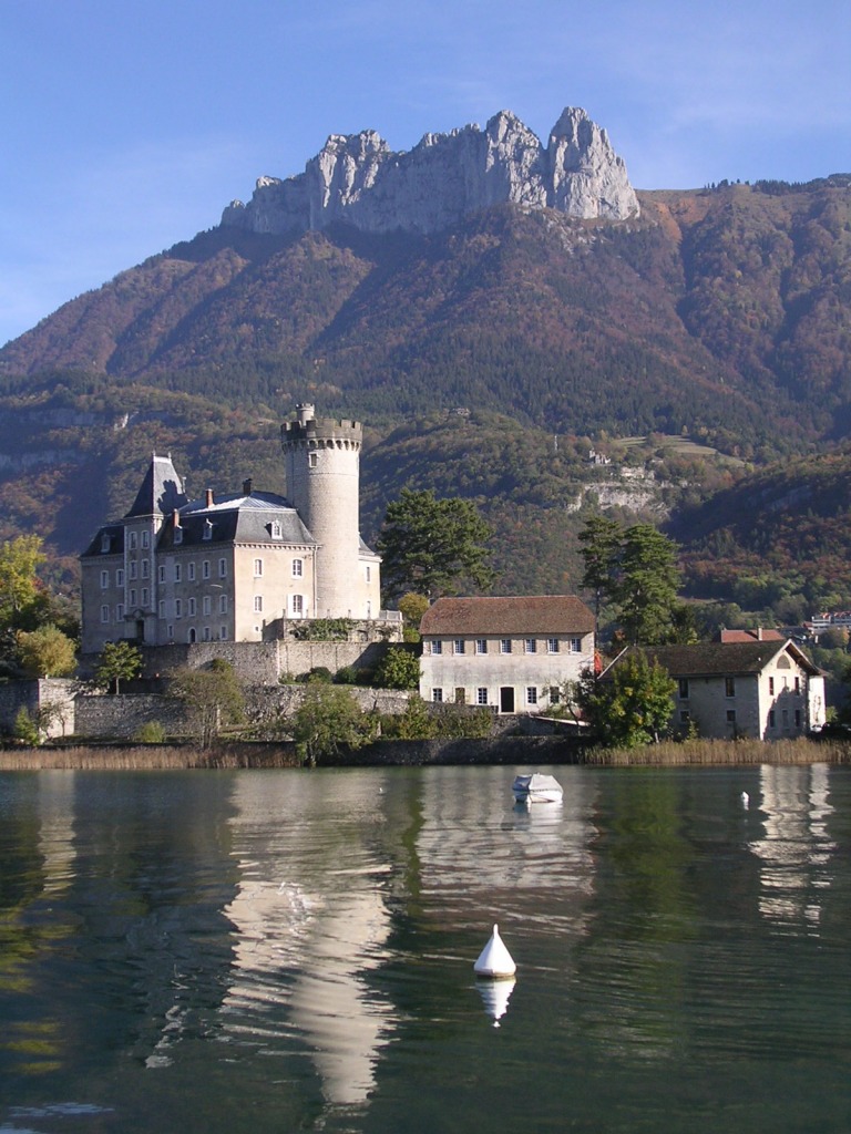 Duingt, France jigsaw puzzle in Castles puzzles on TheJigsawPuzzles.com