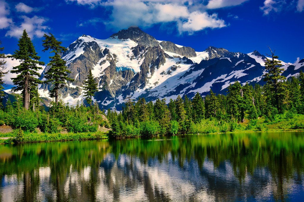 Mt Shuksan, North Cascades NP jigsaw puzzle in Great Sightings puzzles on TheJigsawPuzzles.com