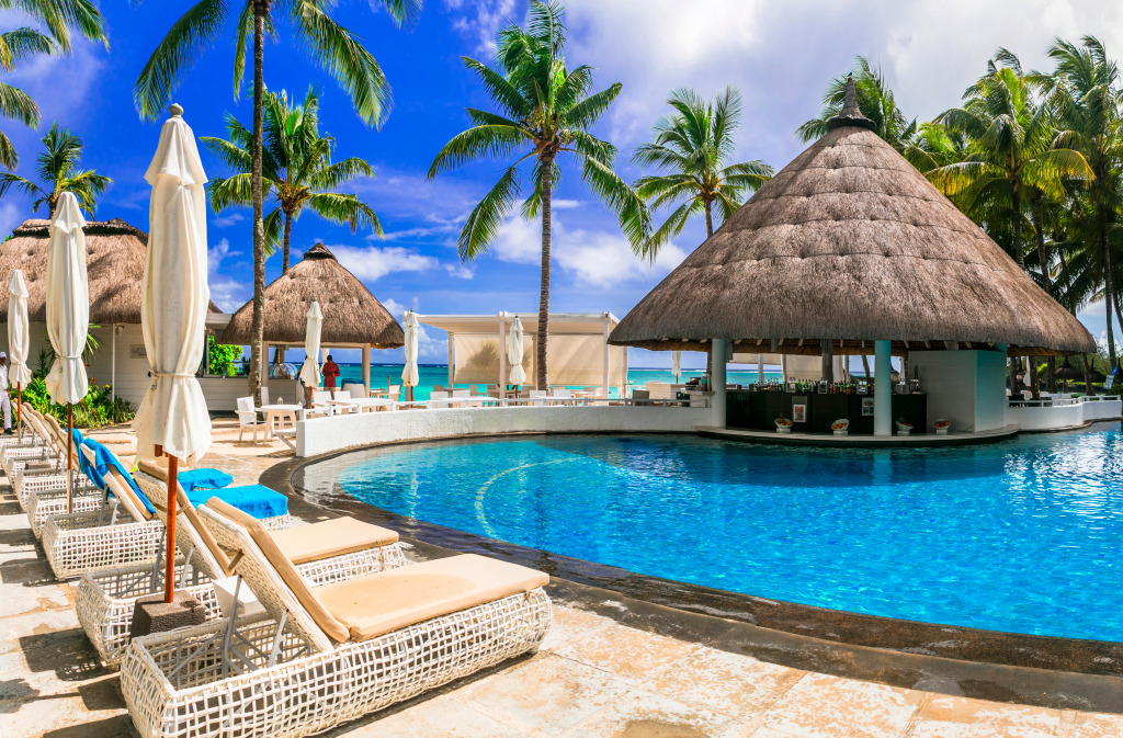 Belle Mare Resort, Mauritius Island jigsaw puzzle in Puzzle of the Day puzzles on TheJigsawPuzzles.com