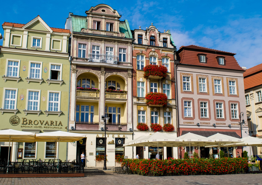 Old Market Square in Poznan, Poland jigsaw puzzle in Street View puzzles on TheJigsawPuzzles.com