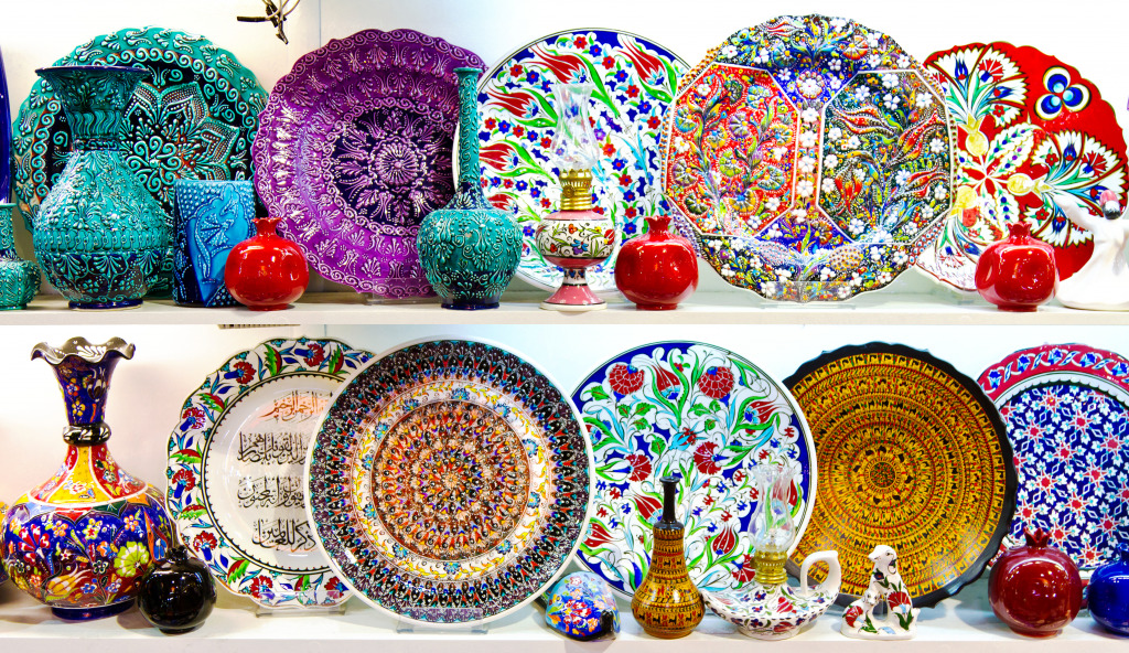 Turkish Ceramics jigsaw puzzle in Handmade puzzles on TheJigsawPuzzles.com