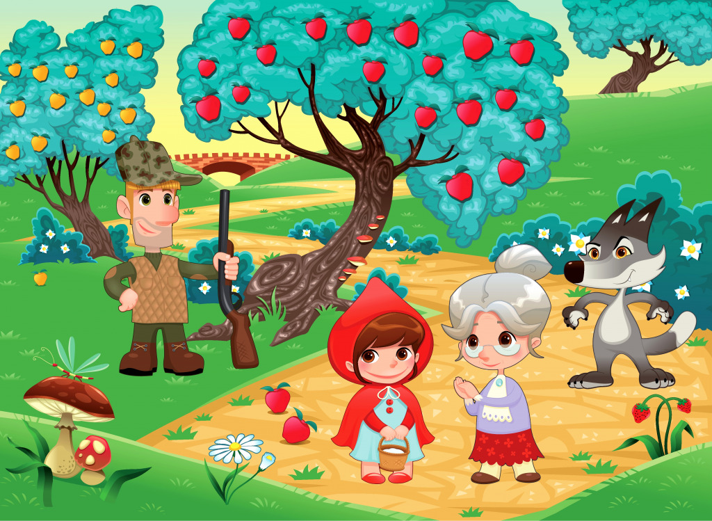 Little Red Riding Hood jigsaw puzzle in Kids Puzzles puzzles on TheJigsawPuzzles.com