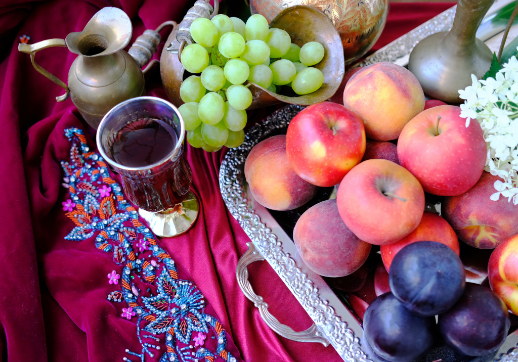 Still Life with Fruits jigsaw puzzle in Fruits & Veggies puzzles on TheJigsawPuzzles.com