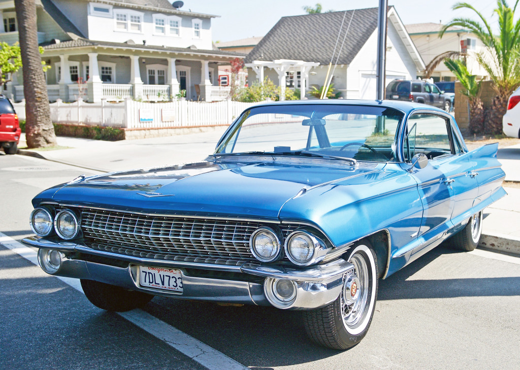 1961 Cadillac in Seal Beach CA jigsaw puzzle in Puzzle of the Day puzzles on TheJigsawPuzzles.com