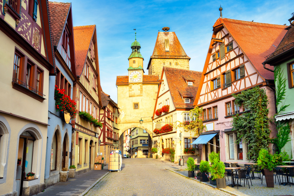 Rothenburg ob der Tauber, Germany jigsaw puzzle in Puzzle of the Day puzzles on TheJigsawPuzzles.com