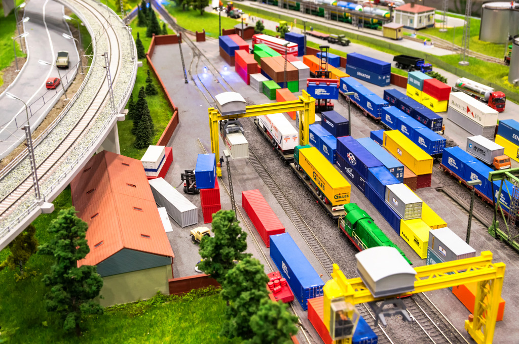 Railway Cargo Station Model jigsaw puzzle in Macro puzzles on TheJigsawPuzzles.com