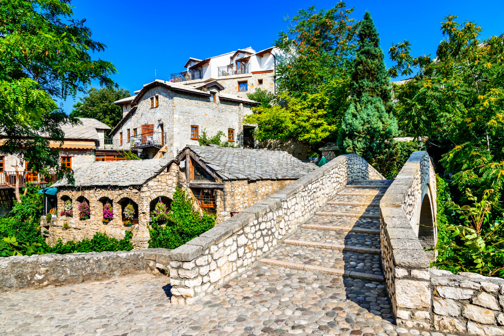 Mostar Old Town, Bosnia and Herzegovina jigsaw puzzle in Bridges puzzles on TheJigsawPuzzles.com