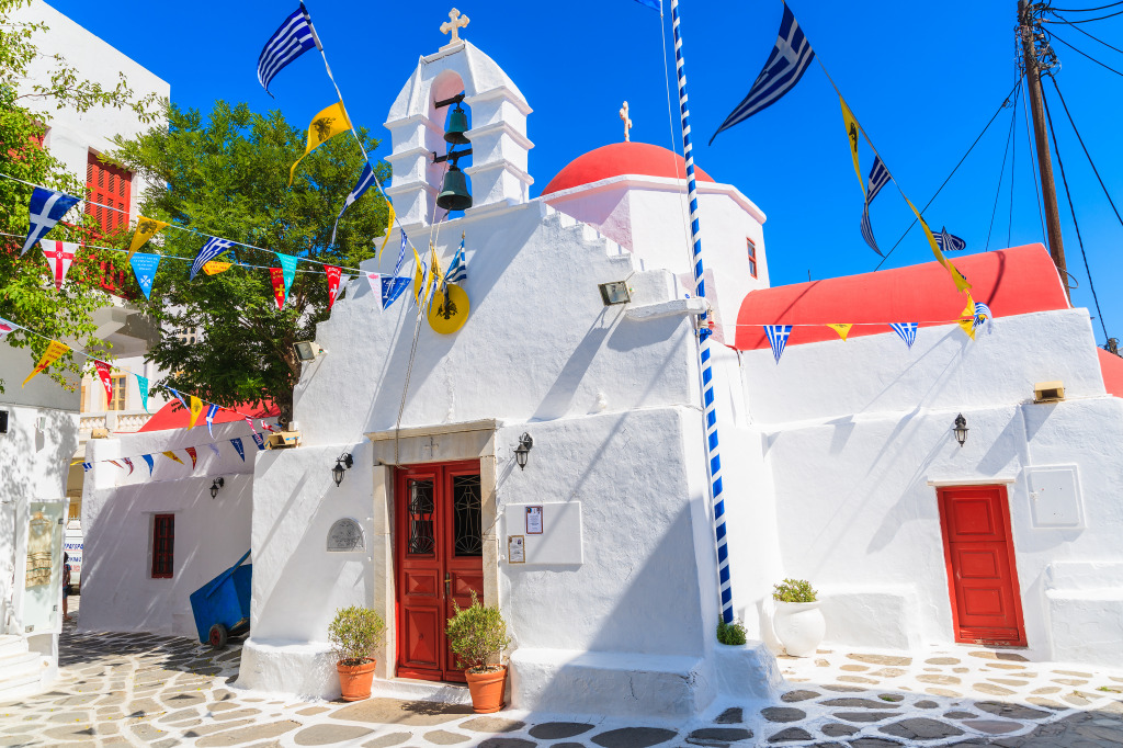 Mykonos Island, Greece jigsaw puzzle in Puzzle of the Day puzzles on TheJigsawPuzzles.com