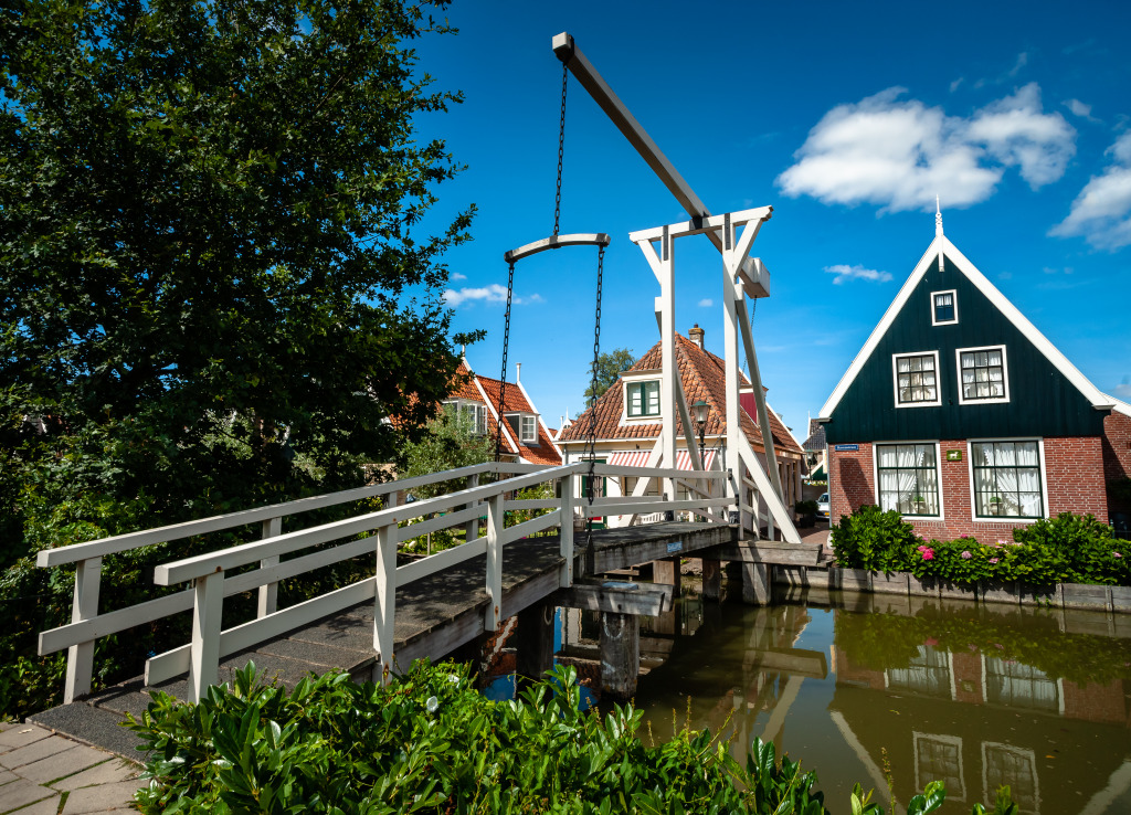 Old Dutch Village De Rijp jigsaw puzzle in Bridges puzzles on TheJigsawPuzzles.com