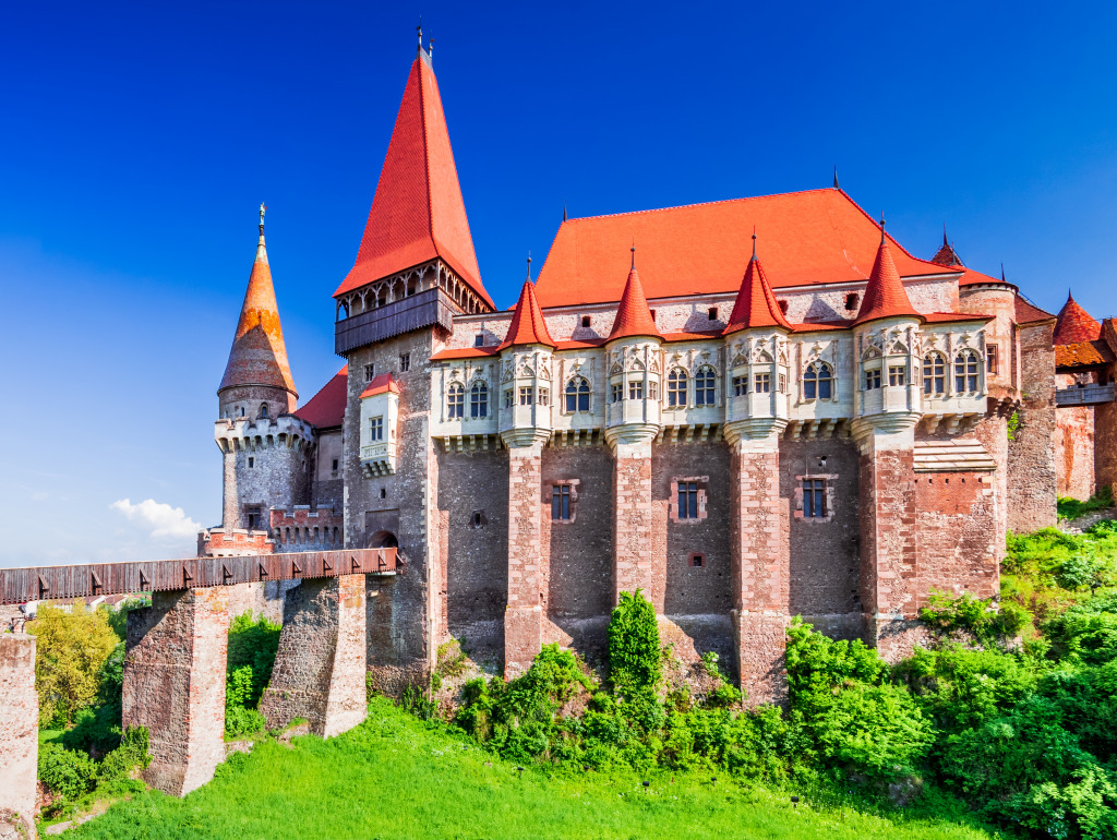 Corvin Castle, Romania jigsaw puzzle in Castles puzzles on TheJigsawPuzzles.com