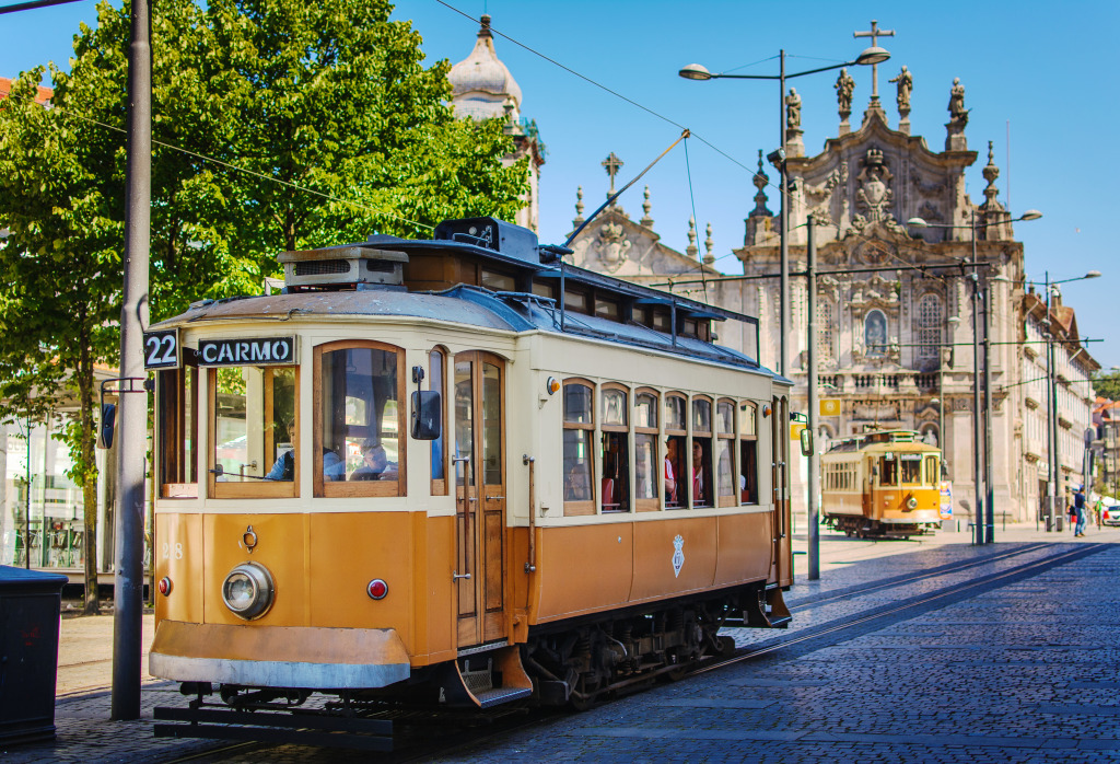 Tram Ride in Porto, Portugal jigsaw puzzle in Cars & Bikes puzzles on TheJigsawPuzzles.com