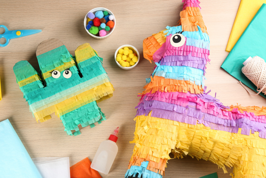 Piñata Day jigsaw puzzle in Handmade puzzles on TheJigsawPuzzles.com