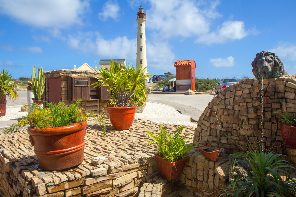 California Lighthouse, Aruba, Caribbean jigsaw puzzle in Great Sightings puzzles on TheJigsawPuzzles.com