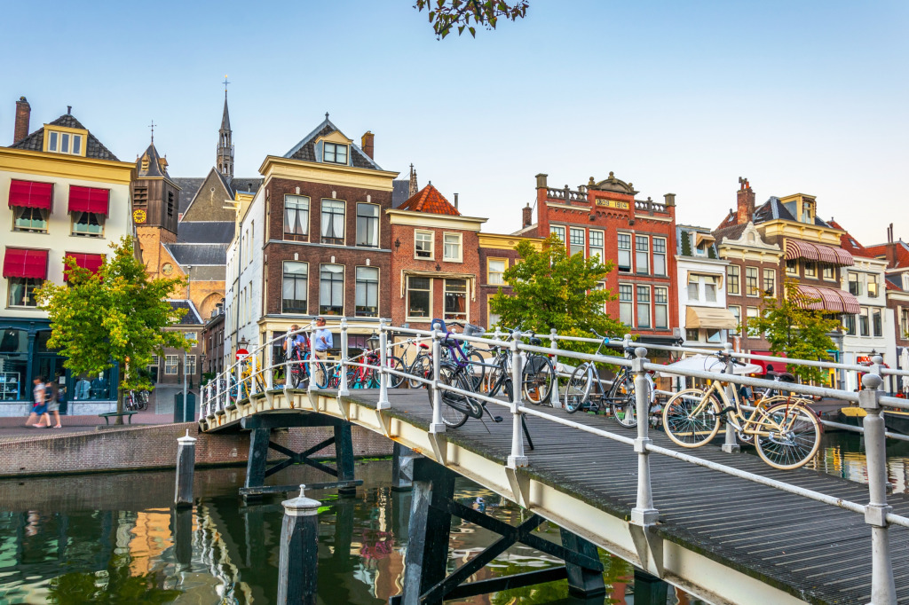 Leiden, The Netherlands jigsaw puzzle in Bridges puzzles on TheJigsawPuzzles.com