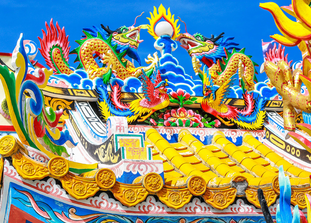 Chinese Dragon Decoration jigsaw puzzle in Puzzle of the Day puzzles on TheJigsawPuzzles.com