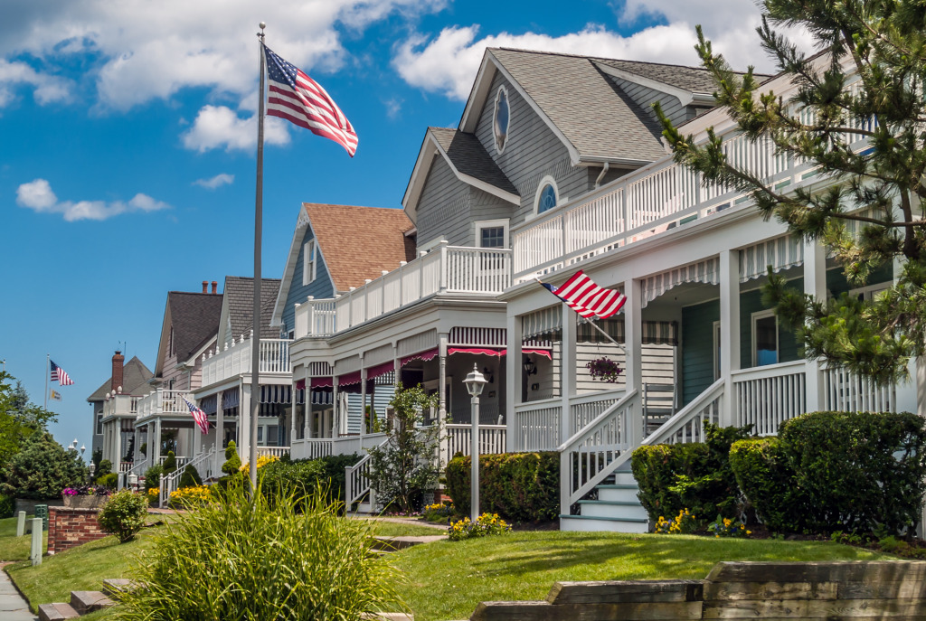 Victorian Houses in Ocean Grove NJ jigsaw puzzle in Street View puzzles on TheJigsawPuzzles.com