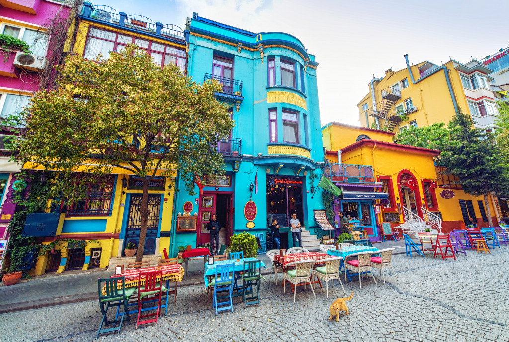 Street Cafe in Istanbul, Turkey jigsaw puzzle in Street View puzzles on TheJigsawPuzzles.com