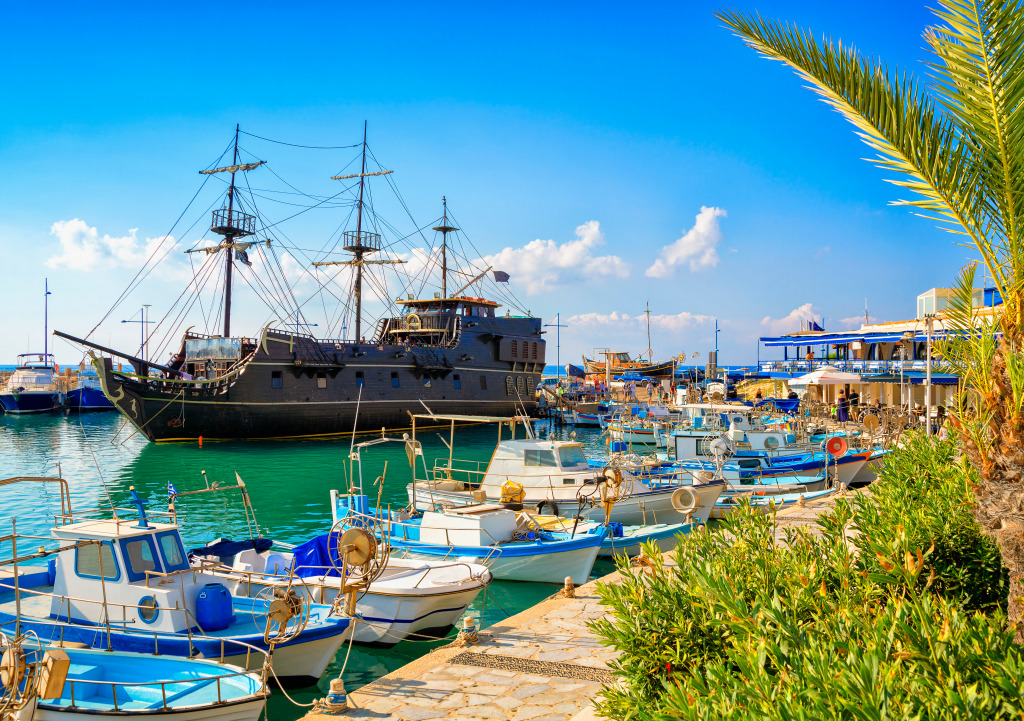 Harbor of Ayia Napa, Cyprus jigsaw puzzle in Puzzle of the Day puzzles on TheJigsawPuzzles.com