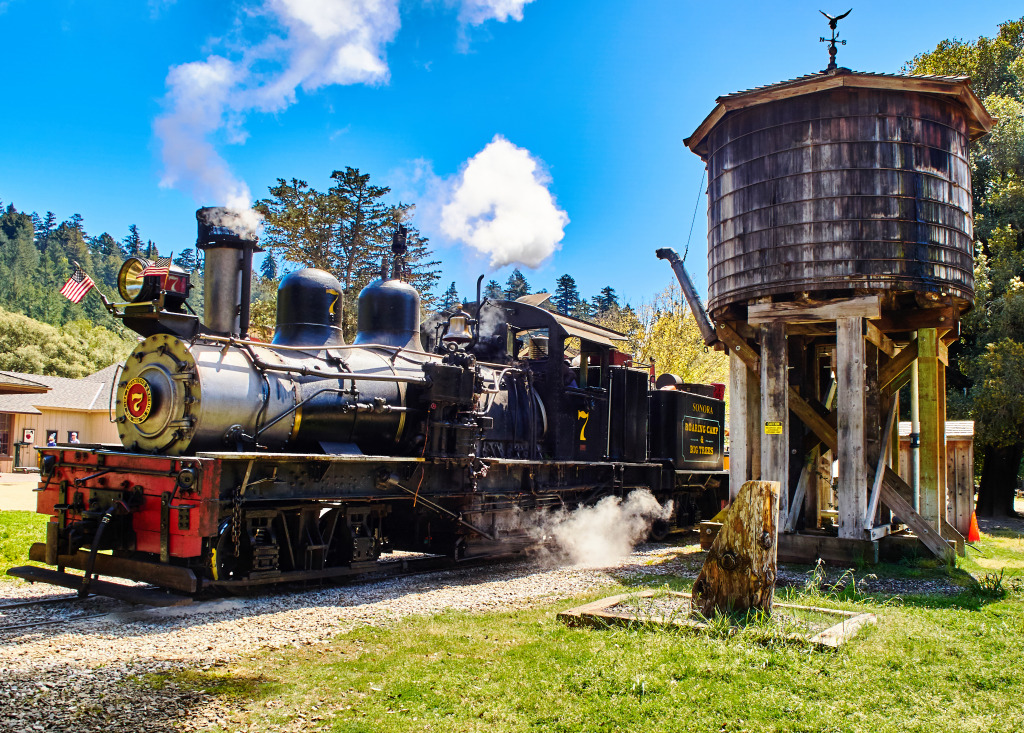 Roaring Camp, California jigsaw puzzle in Puzzle of the Day puzzles on TheJigsawPuzzles.com