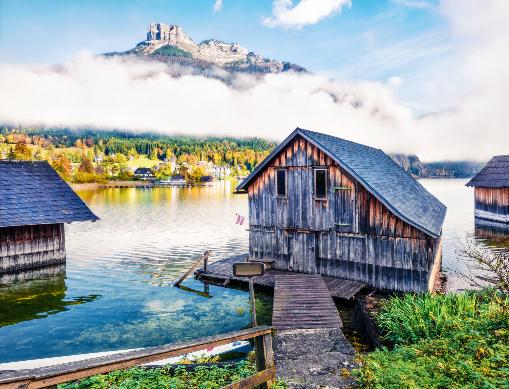 Altausseer Lake, Austrian Alps jigsaw puzzle in Puzzle of the Day puzzles on TheJigsawPuzzles.com