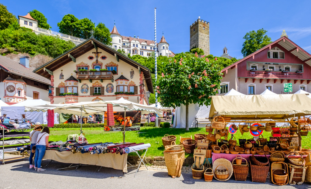 Craft Market in Neubeuern, Germany jigsaw puzzle in Handmade puzzles on TheJigsawPuzzles.com