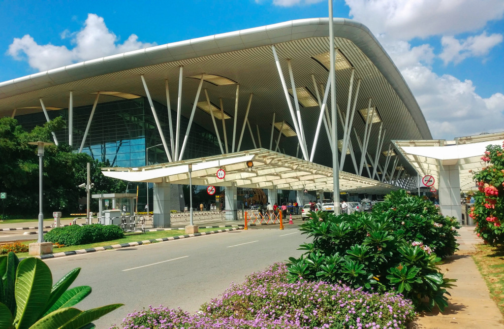 Kempegowda International Airport, Bangalore, India jigsaw puzzle in Aviation puzzles on TheJigsawPuzzles.com